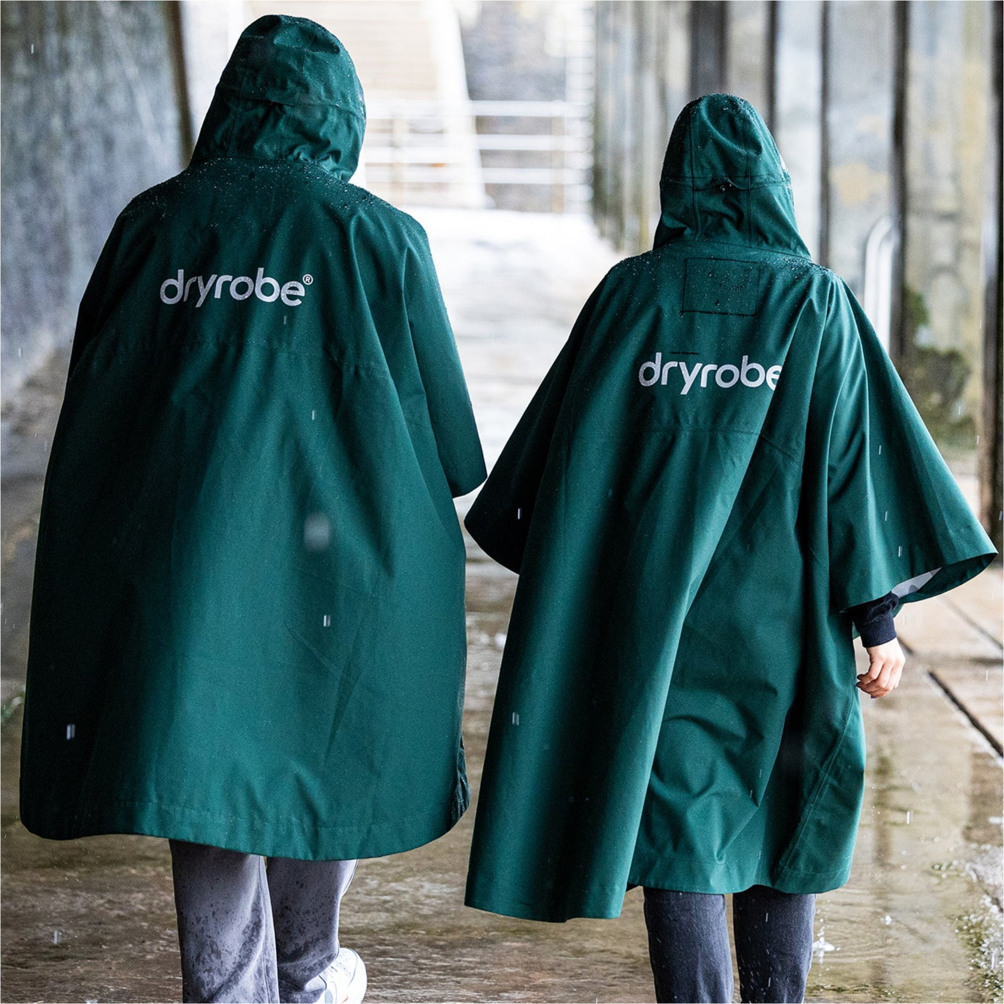 2026 Dryrobe Waterproof Change Robe / Poncho DRWCRP - Dark Green